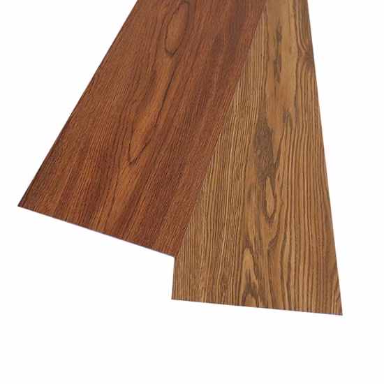 黒クルミ Lvt PVC ビニール ドライ バック/接着剤ダウン床板タイル